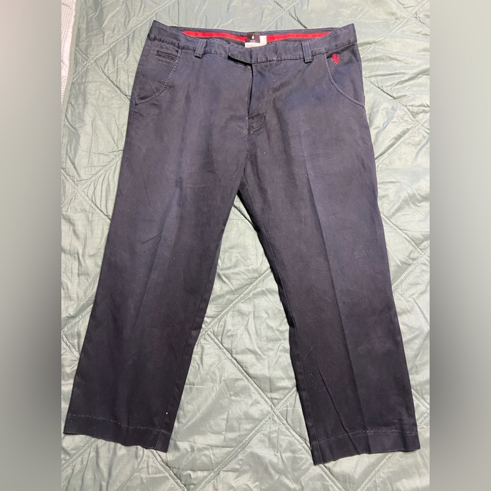 9- PUMA x FERRARI Blue-Black Chino Pants *Altered Hem